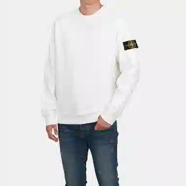 Stone Island SS24 White Sweatshirt