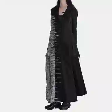 Yohji Yamamoto Long Coat Black