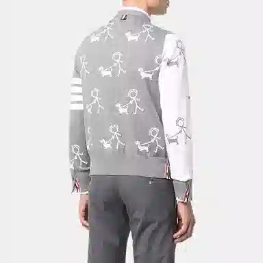 Thom Browne V-Neck Knit Cardigan