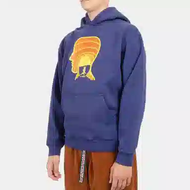 Brain Dead Tongue Demon Hoodie Navy