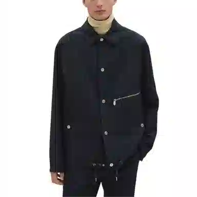 HERMES FW25 Detachable Hood Coat