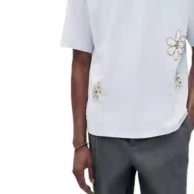 HERMES Fleurs zigzag T