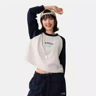 nautica white sail logo T