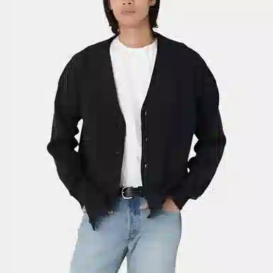 Levis V-Neck Knit Sweater Black