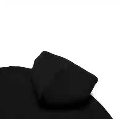 中国李宁 印花连帽套头卫衣 女款 黑色