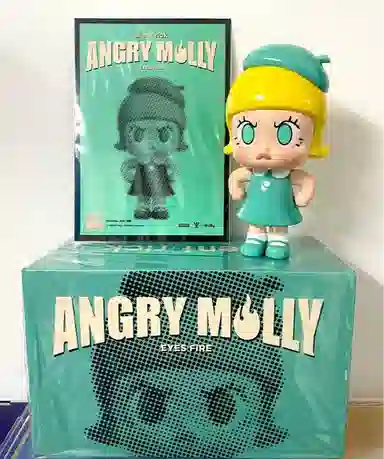 POP MART Angry Molly Eyes Fire