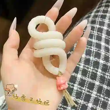 熊堡岛 流苏菩提百变扭扭乐 新中式国潮民族风专注力训练手指注意力文玩盘玩猪大肠成人无聊发呆解压神器 玩具
