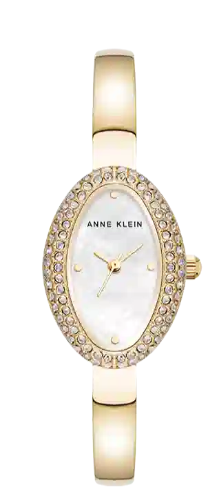 安妮克莱因 腕表 石英机芯 合金表带 贝母色表盘 女表 小众时尚日常通勤防水