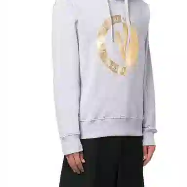 Versace Jeans Couture SS23 Logo Hoodie Gray