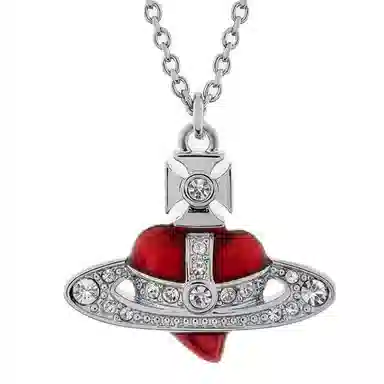 Vivienne Westwood Diamante Heart Necklace