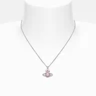 Vivienne Westwood Lobster Clasp Necklace Pink