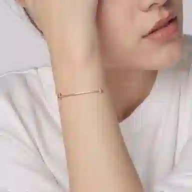Tiffany T Smile Bracelet Rose Gold