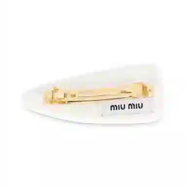 Miu Miu Hair Clip White