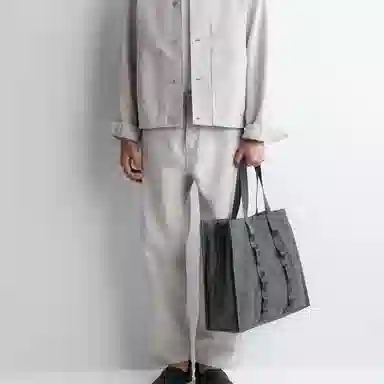 COS Transit Nylon Shoulder Bag Gray