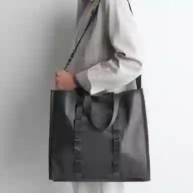 COS Transit Nylon Shoulder Bag Gray
