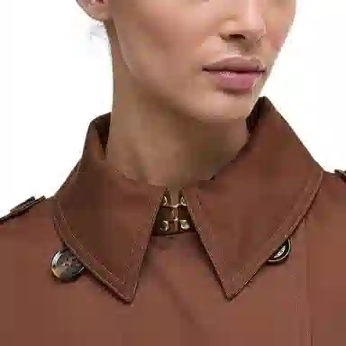 Barbour Double-Breasted Belted Trench Coat