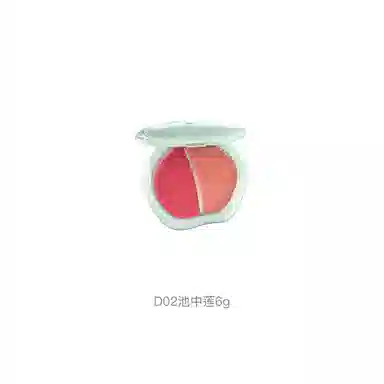 彩棠 踏浪静水澜光双色腮红膏 水光细腻持久显色清透自然