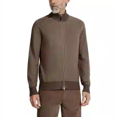 Zegna Stand Collar Zip Sweater