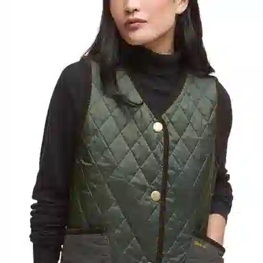 Burberry Quilted Vest V-Neck Single-Breasted
