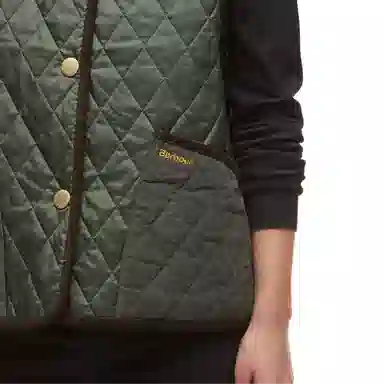 Burberry Quilted Vest V-Neck Single-Breasted
