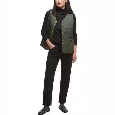 Burberry Quilted Vest V-Neck Single-Breasted