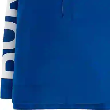 Burberry SS23 Logo Print Long Sleeve Polo Shirt Blue