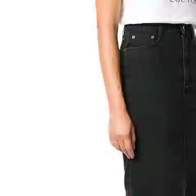 纪梵希 铅笔拉链纯色牛仔长裙 女款