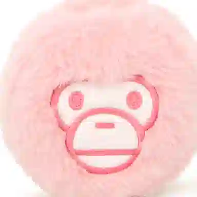 A Bathing Ape Baby Milo Keychain Wallet Pink