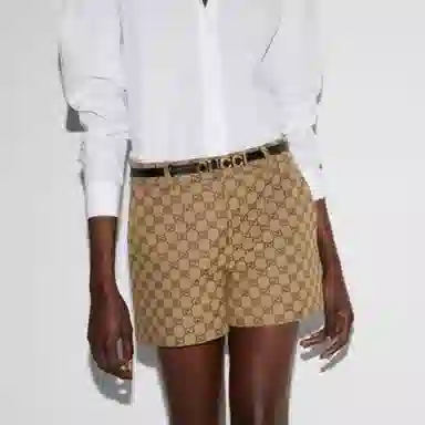 Gucci Logo Leather Belt Black