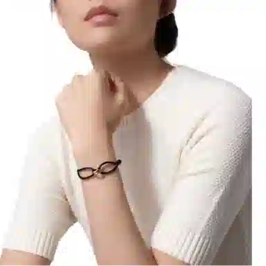 Cartier Trinity Bracelet Black Cord White Gold Rose Gold Men