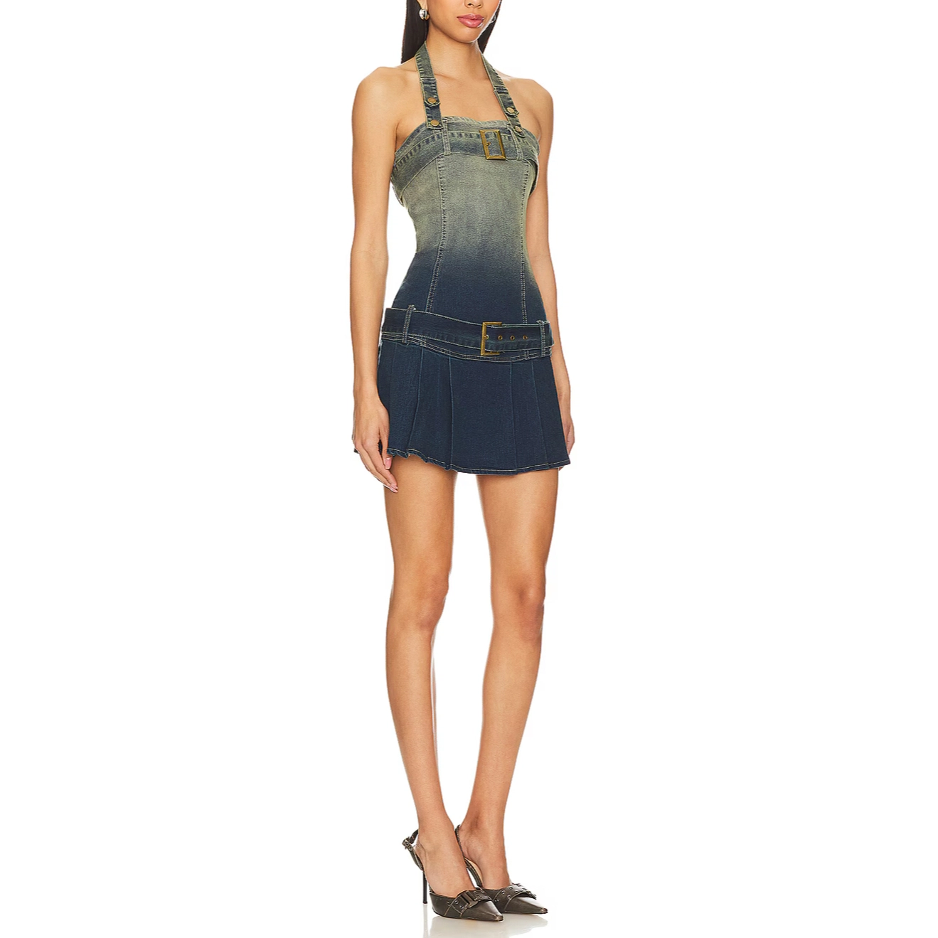 SUPERDOWN Belted Mini Dress Kyla