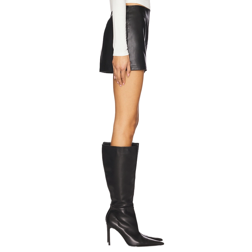 SUPERDOWN Angelique Faux Leather Skirt
