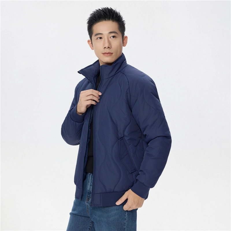 佐丹奴 棉衣外套夹棉保暖葫芦绗缝立领棉服 男款