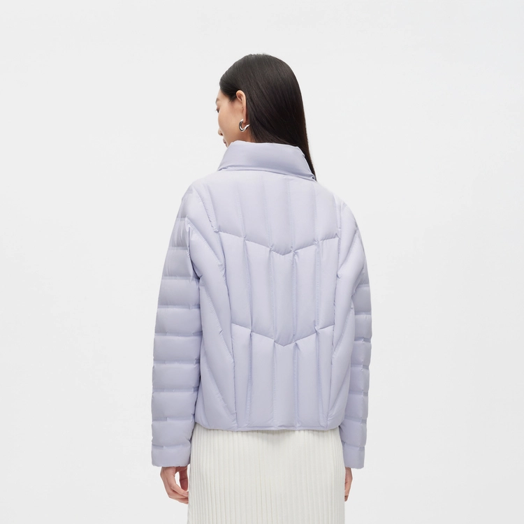 波司登 纯色立领绗缝轻薄短款羽绒服 冬季 女款