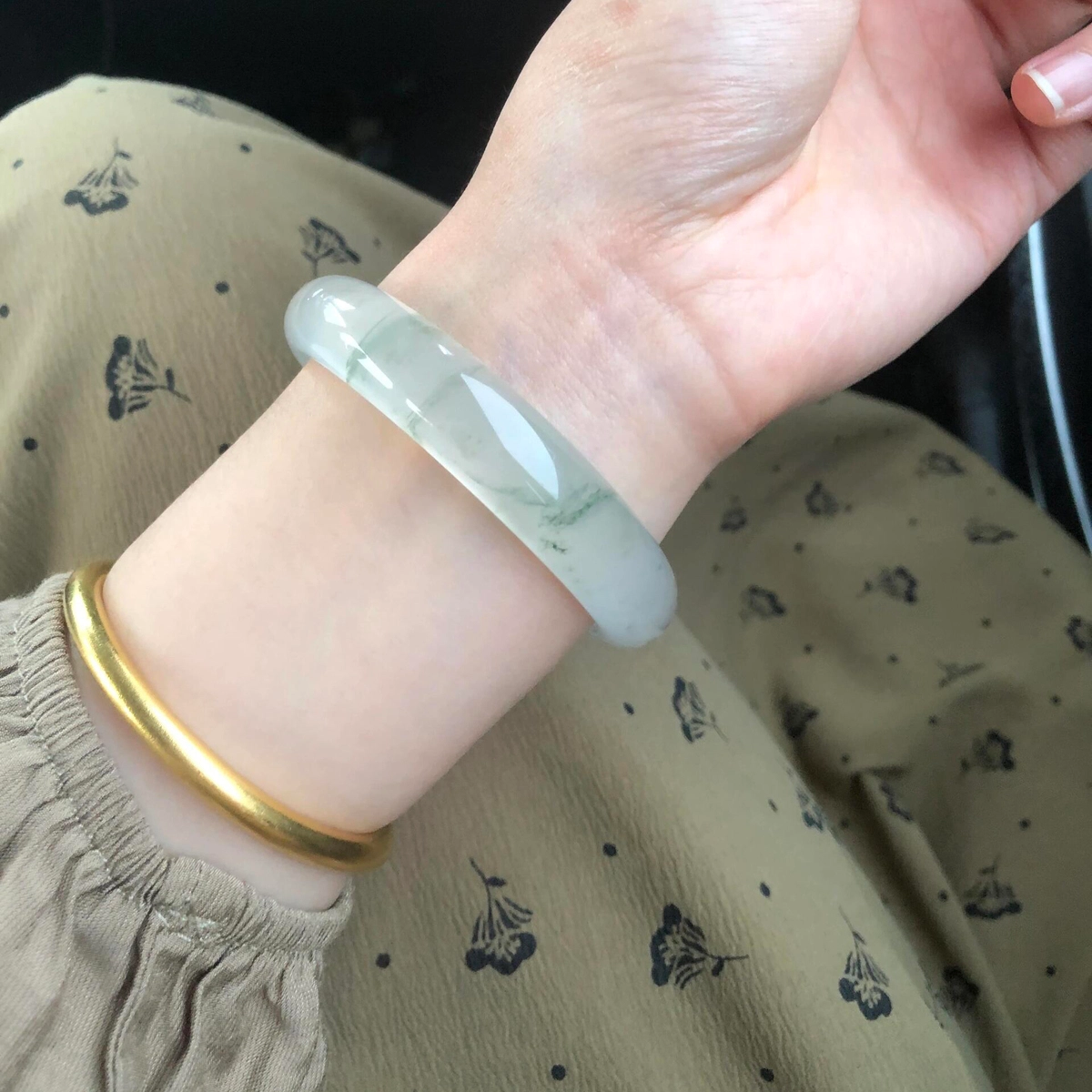 琳琯瑛 年轻款叠戴 天山翠 玉石手镯 女款