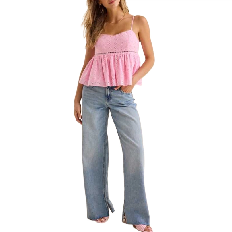 ALTAR'D STATE Sunday Eyelet Babydoll Top