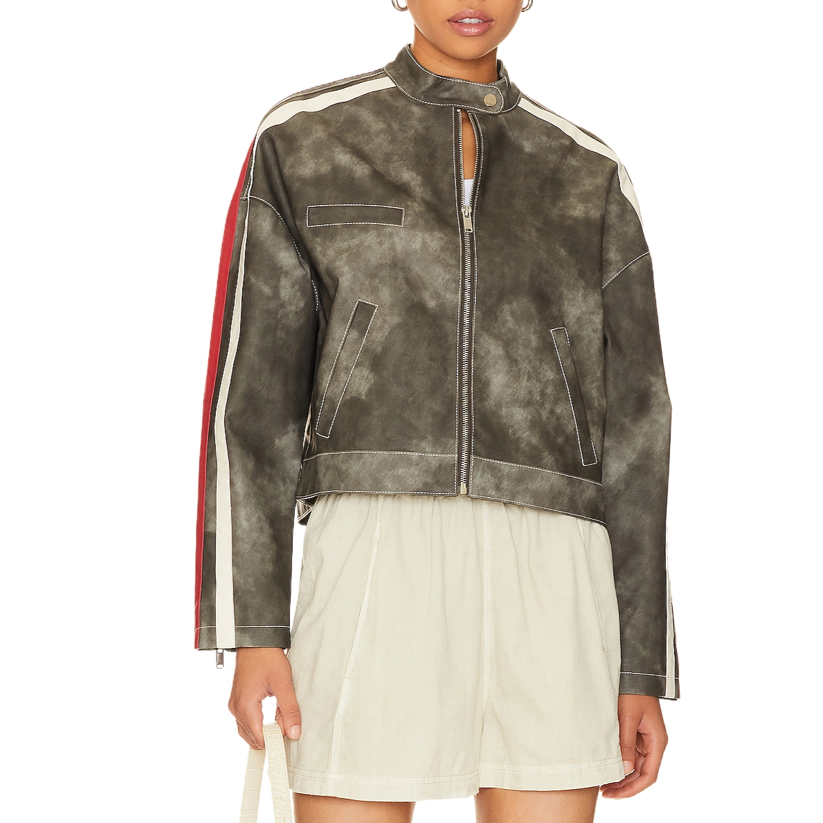 SUPERDOWN Mandi Faux Leather Moto Jacket
