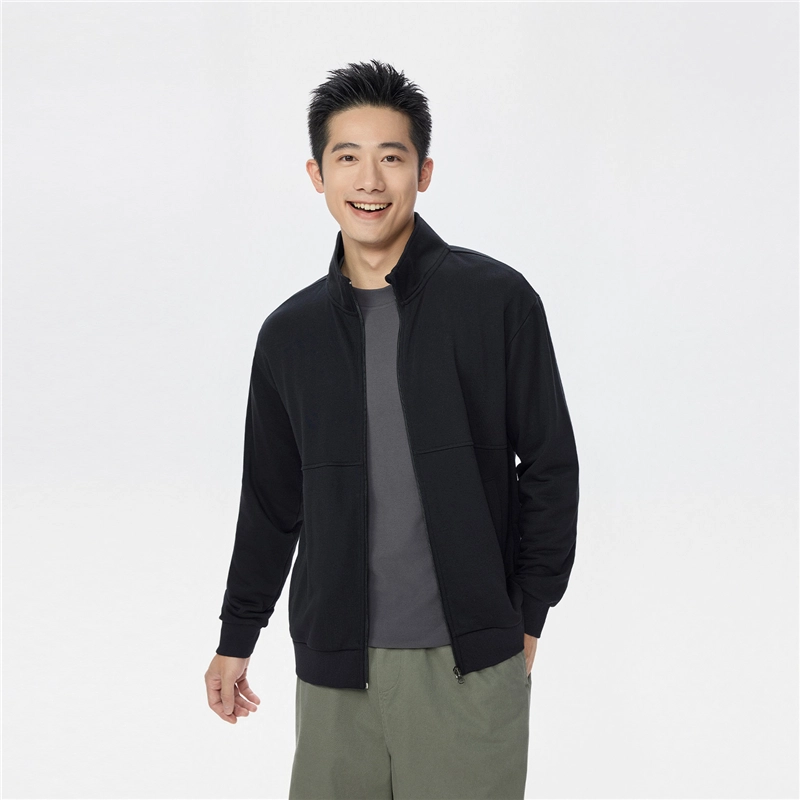 佐丹奴 休闲外套破骨运动开衫立领拉链卫衣 男款