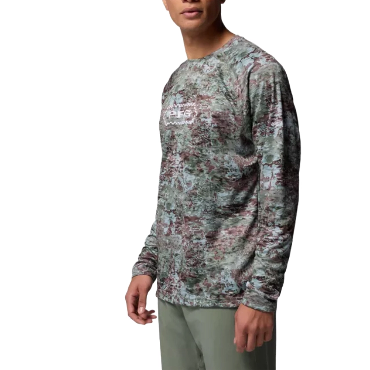 Columbia PFG Super Solar Stream Border Hex Omni-ShadeOmni-Wick