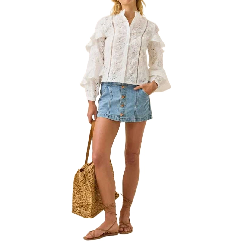 ALTAR'D STATE Darby Button Down Skirt