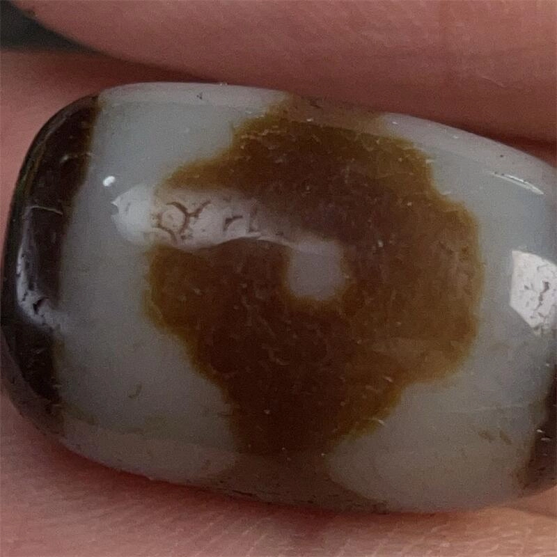 灵运宝 #转运招财藏区三眼天珠老矿风化油润包浆老料器磨损到位 一物一图#好运 玛瑙 吊坠 男女同款情侣款