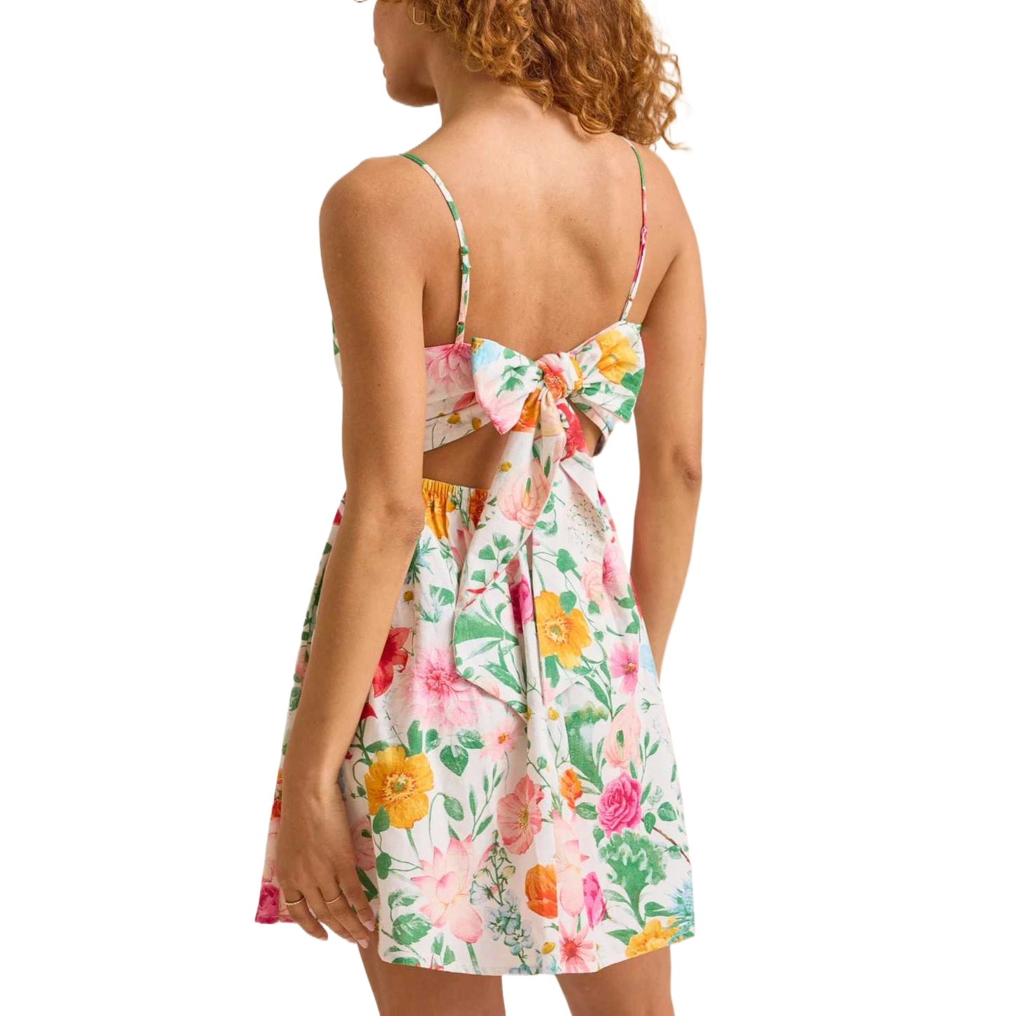 ALTAR'D STATE Rosette Floral Mini Dress