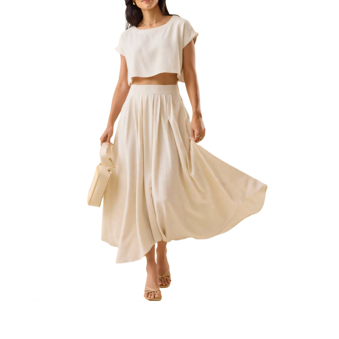 ALTAR'D STATE Jules Linen Maxi Skirt