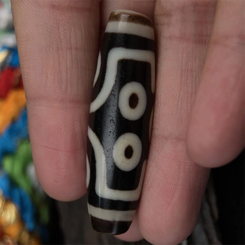 灵运宝 【师傅已加能量】#转运招财西藏藏区天珠七眼咬色扎实老矿风化油润包浆老料器磨损到位 一物一图#好运 玛瑙 吊坠 男女同款情侣款