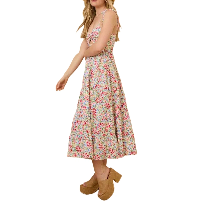 ALTAR'D STATE Alivia Floral Midi Dress
