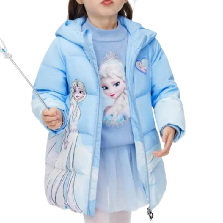 波司登羽绒服 渐变卡通字母印花加厚防风保暖长袖 中小童
