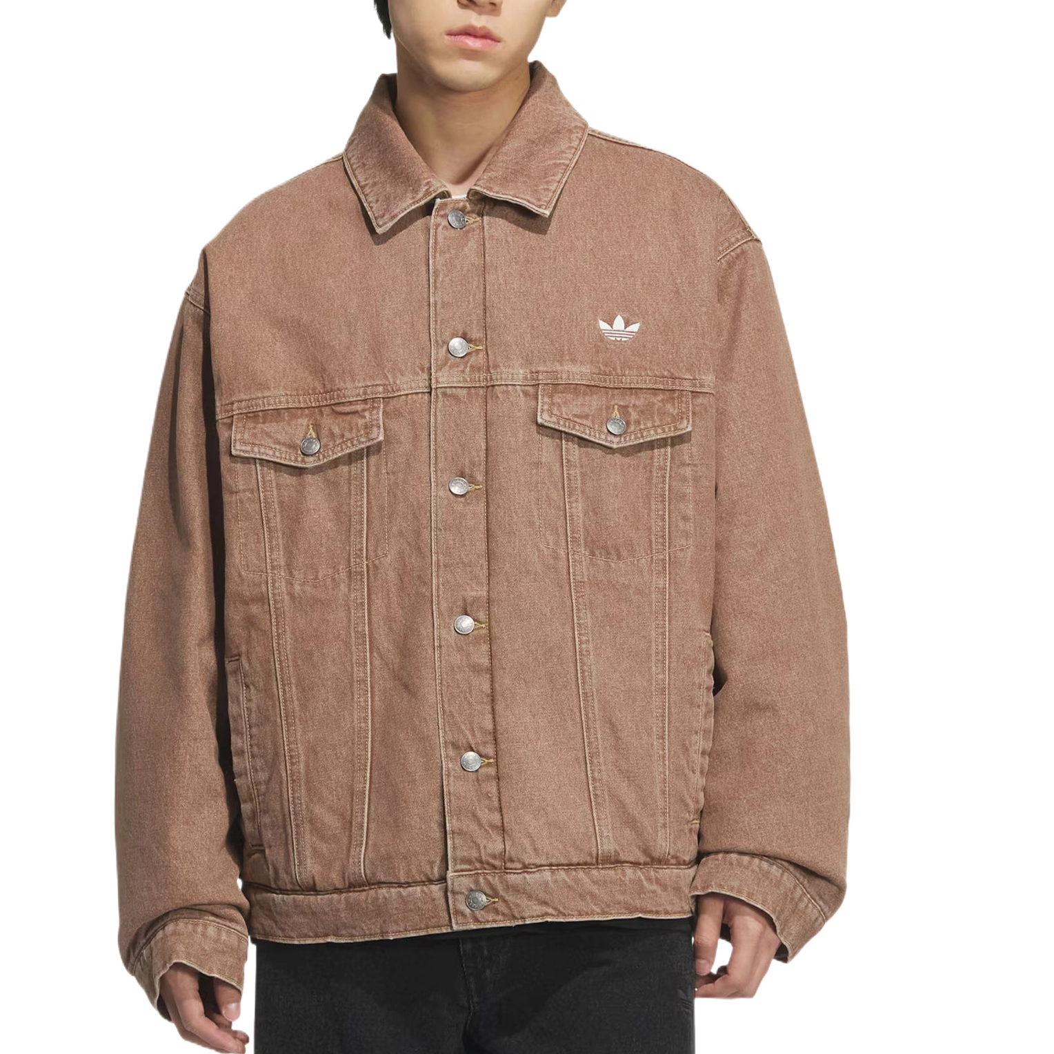 adidas originals WASHED DENIM PADDED JACKET ORIGINALS