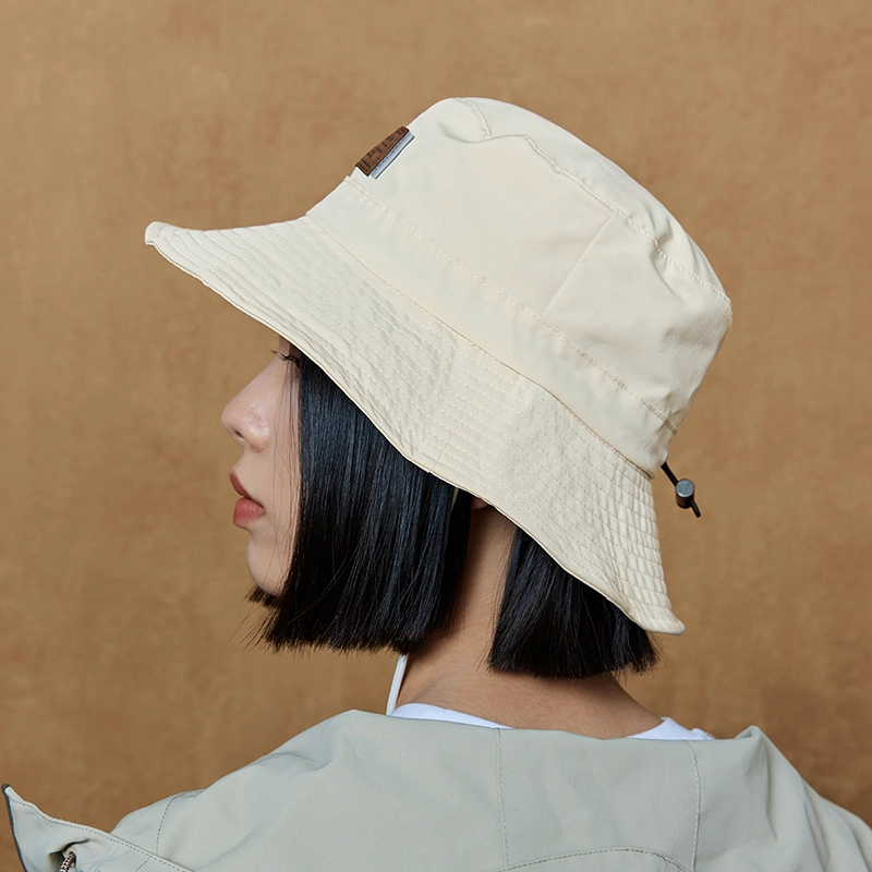 特步 休闲 聚酯纤维 渔夫帽 男女同款情侣款 米白