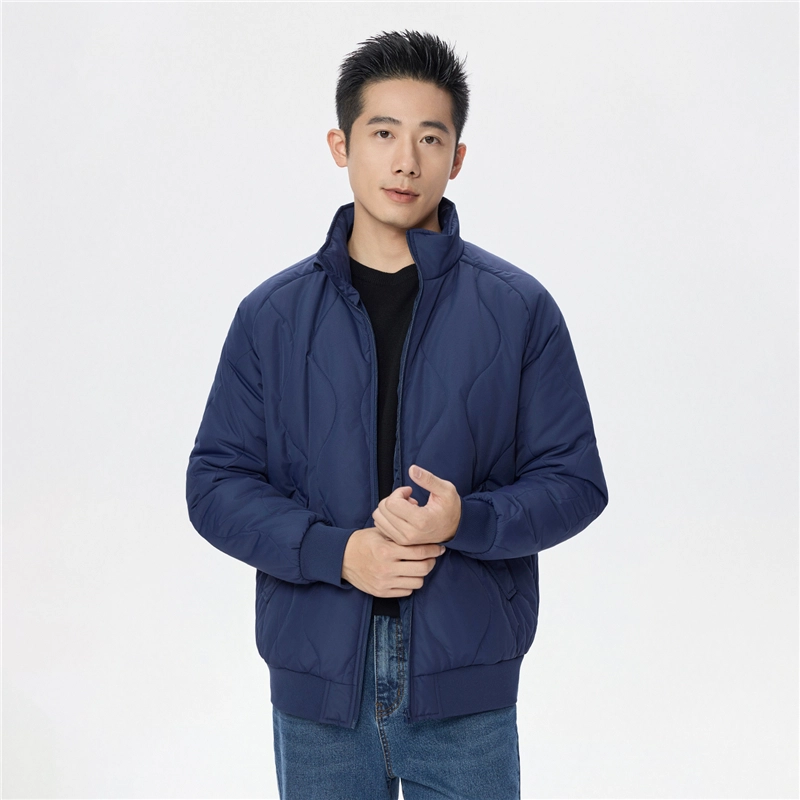 佐丹奴 棉衣外套夹棉保暖葫芦绗缝立领棉服 男款