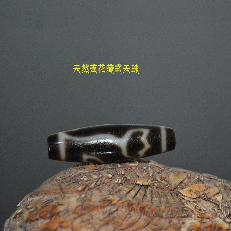 灵运宝 【师傅已加能量】#转运招财西藏藏区莲花天珠高油包浆细腻手工正品老矿风化油润包浆老料器磨损到位 玛瑙 吊坠 男女同款情侣款